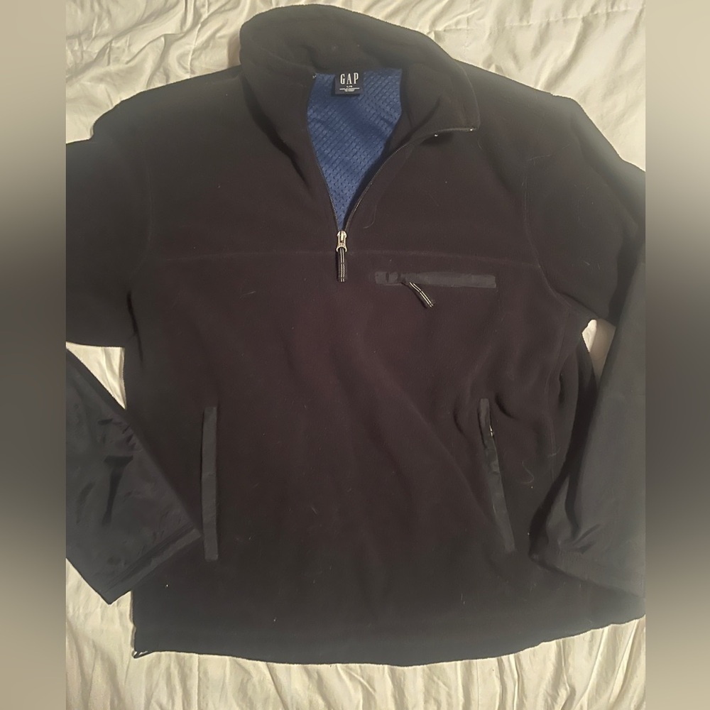 Men’s GAP Black Fleece with Blue Lining - Picture 1 of 5